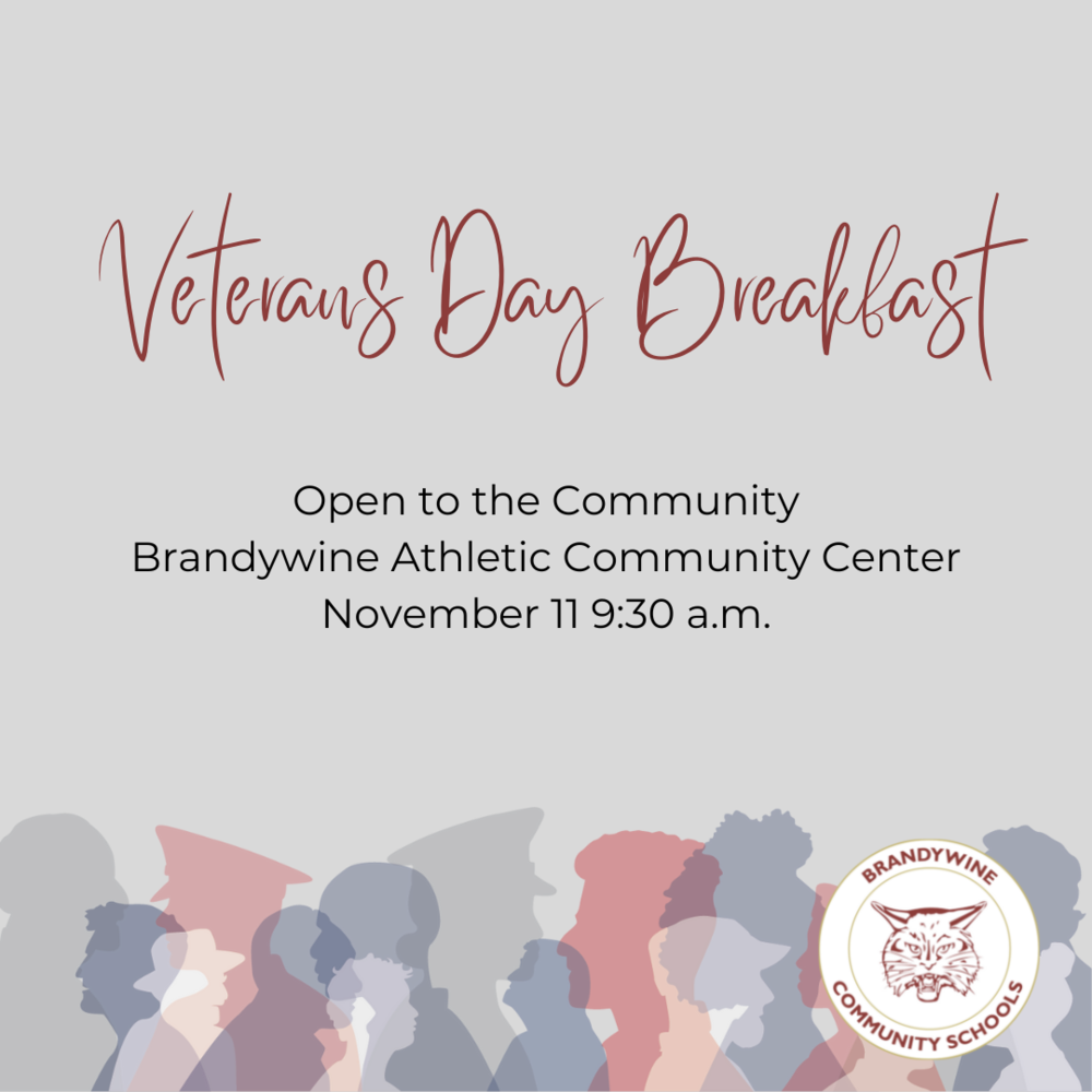 Brandywine Community Schools To Hold Veterans Day Breakfast 