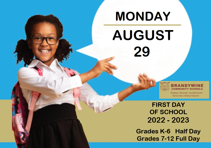 First Day of School August 29