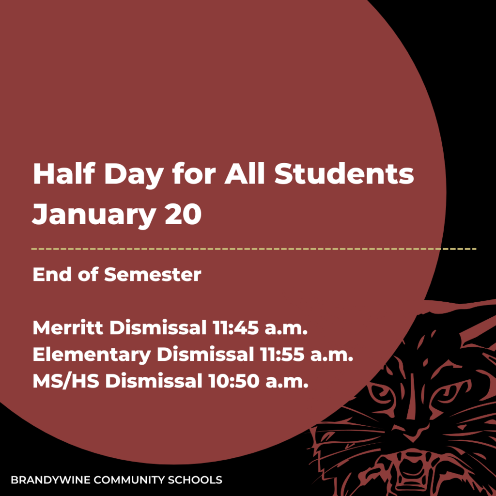 half day for all students January 20