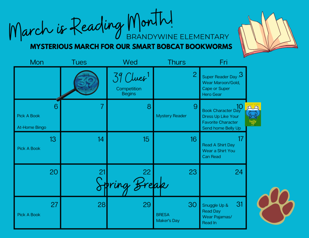 Brandywine Elementary Reading Month